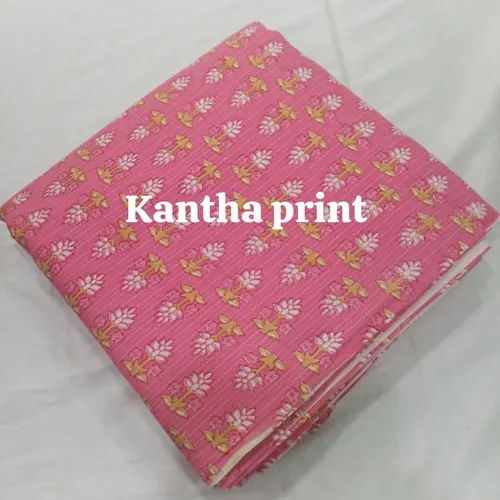 Kantha print pink